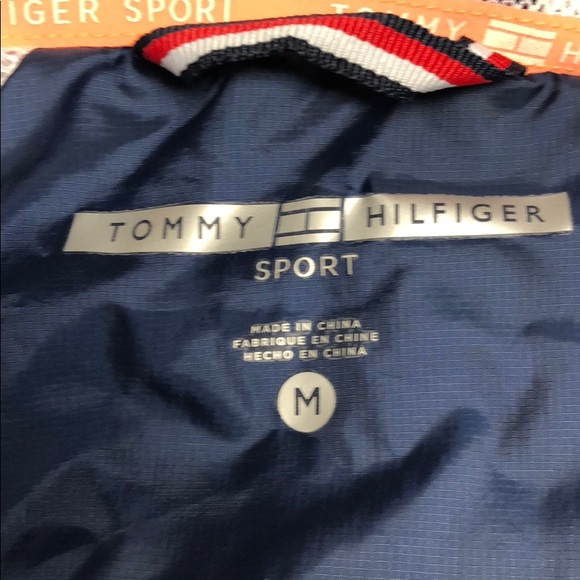 Deep blue Tommy Hilfiger rain jacket. - Picture 4 of 5